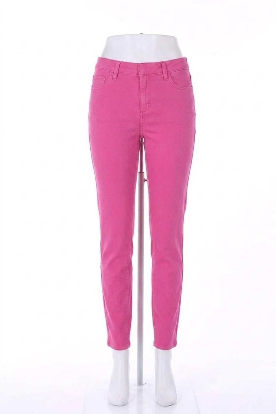 NEW FRANK LYMAN woven reversible jeans in fuchsia